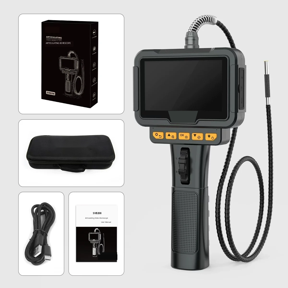 Professionelle Auto-Inspektionskamera mit Transportkoffer